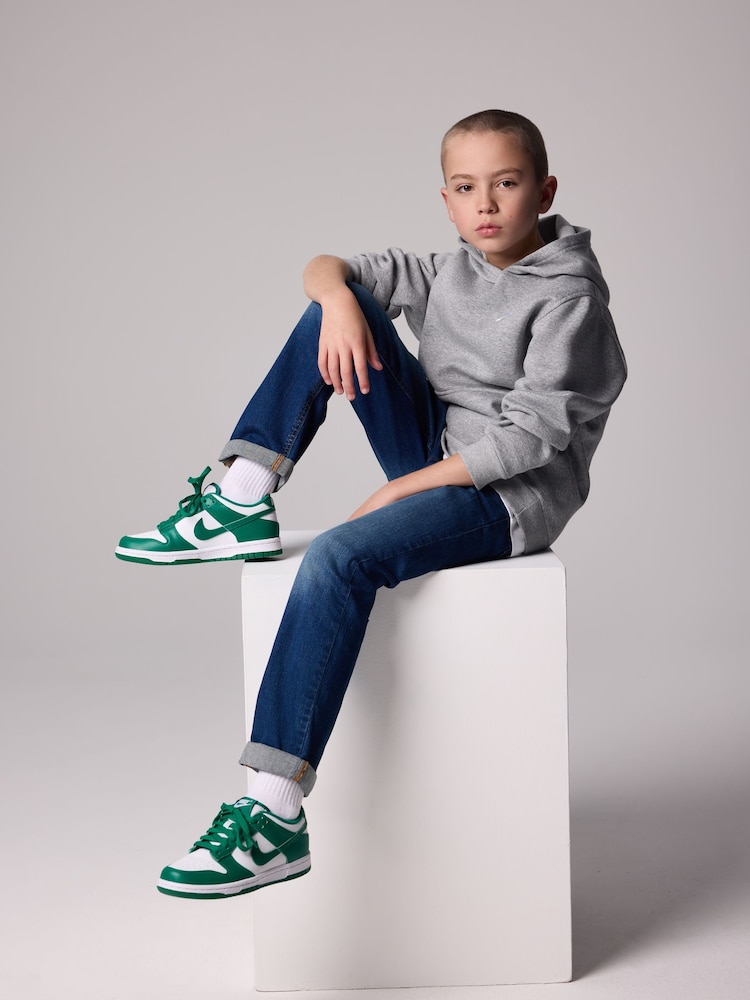 Biało-zielony - Nike Youth Dunk Low Trainers - Image 2 of 12
