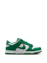 Biało-zielony - Nike Youth Dunk Low Trainers - Image 4 of 12