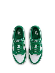 Biało-zielony - Nike Youth Dunk Low Trainers - Image 7 of 12