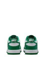 Biało-zielony - Nike Youth Dunk Low Trainers - Image 8 of 12
