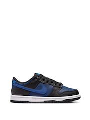 Nike Blue/Black Youth Dunk Low Trainers - Image 1 of 10