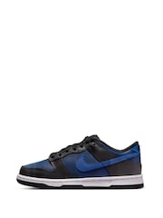 Nike Blue/Black Youth Dunk Low Trainers - Image 2 of 10