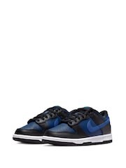 Nike Blue/Black Youth Dunk Low Trainers - Image 5 of 10
