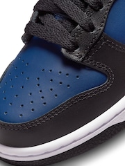 Nike Blue/Black Youth Dunk Low Trainers - Image 9 of 10