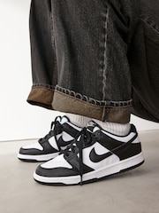 Czarny/biały - Nike Youth Dunk Low Trainers - Image 1 of 10