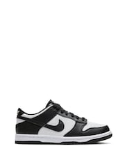 Czarny/biały - Nike Youth Dunk Low Trainers - Image 3 of 10