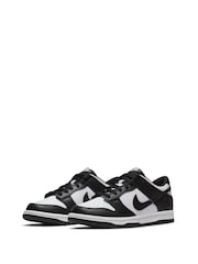 Czarny/biały - Nike Youth Dunk Low Trainers - Image 5 of 10