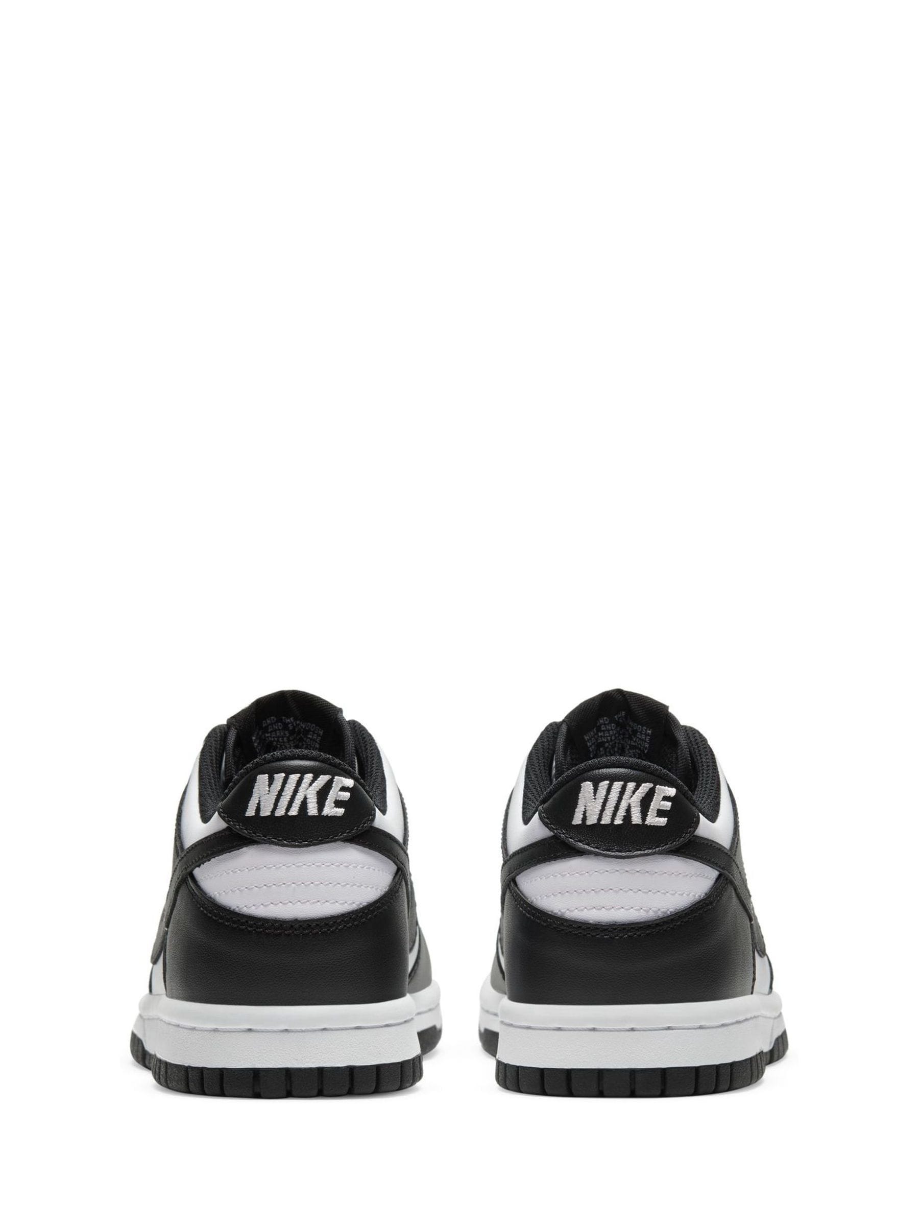 dunk low black white size 11