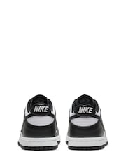 Czarny/biały - Nike Youth Dunk Low Trainers - Image 6 of 10