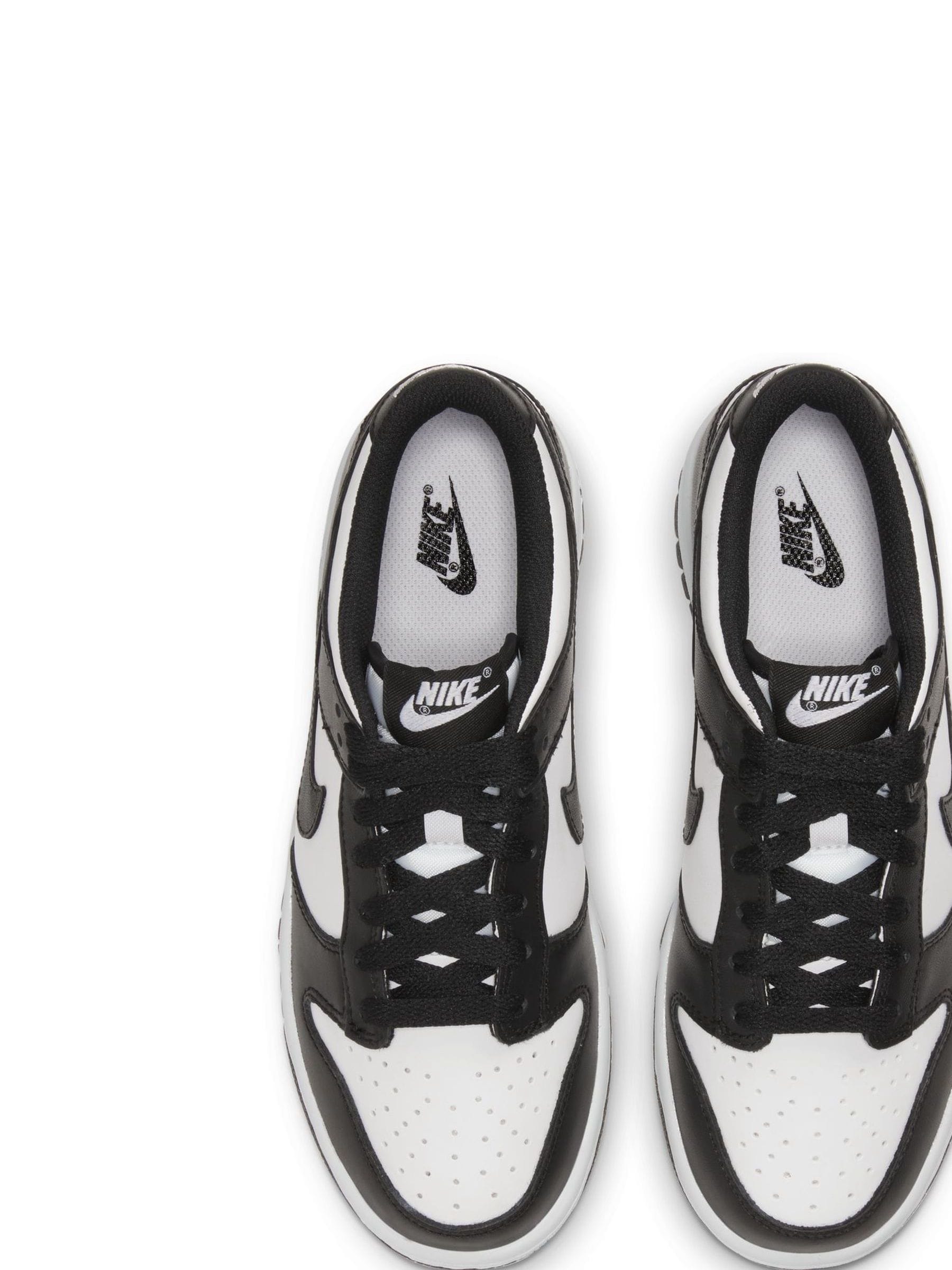 black white and gray nike shoes