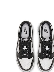 Czarny/biały - Nike Youth Dunk Low Trainers - Image 7 of 10