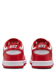 University Red/White - Nike Youth Dunk Low Trainers - Image 6 of 10