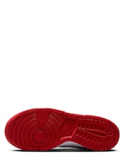 University Red/White - Nike Youth Dunk Low Trainers - Image 7 of 10
