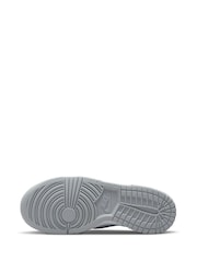 Szary/biały - Nike Youth Dunk Low Trainers - Image 4 of 8