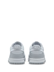 Szary/biały - Nike Youth Dunk Low Trainers - Image 5 of 8