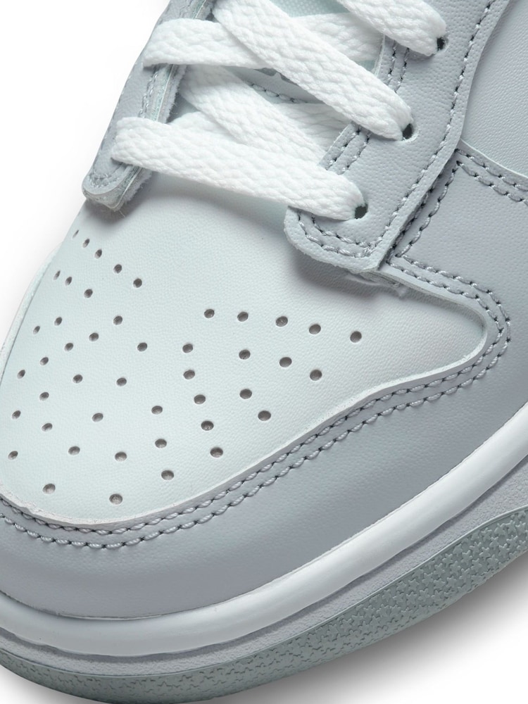 Grijs/wit - Nike Dunk Low jeugdsneakers - Image 7 of 8