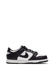 Nike Black/White Junior Dunk Low Shoes - Image 1 of 8