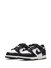 Nike Black/White Junior Dunk Low Shoes - Image 6 of 8