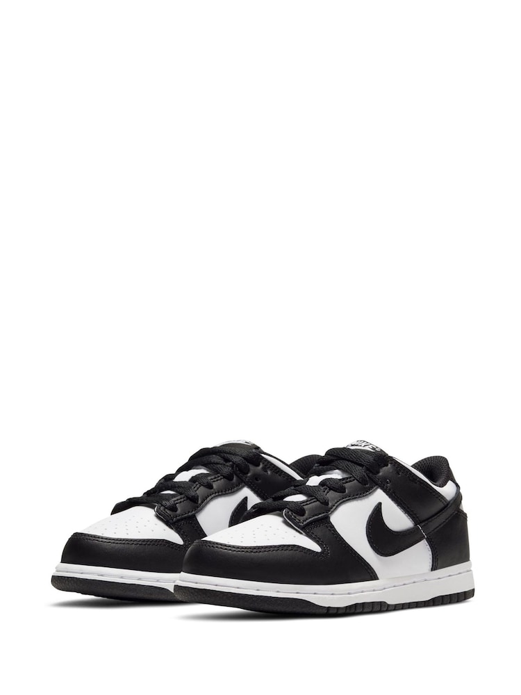 Nike Black/White Junior Dunk Low Shoes - Image 6 of 8