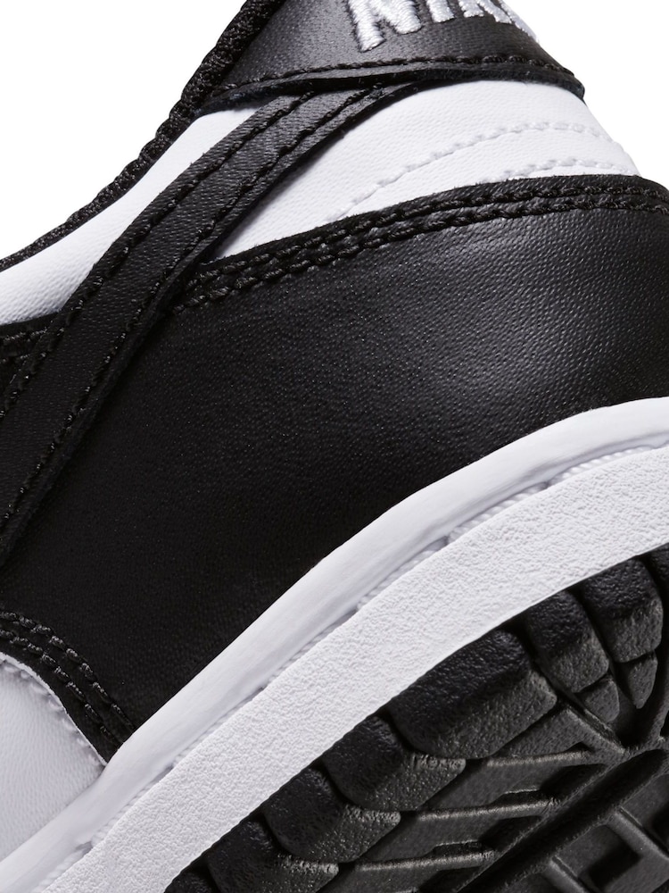 Nike Black/White Junior Dunk Low Shoes - Image 8 of 8