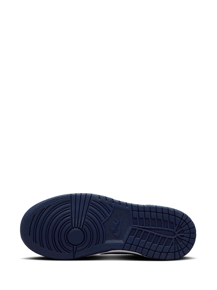 Marineblauw/wit - Nike Junior Dunk Low schoenen - Image 8 of 10