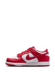 University Red/White - Buty dziecięce Nike Dunk Low - Image 2 of 10