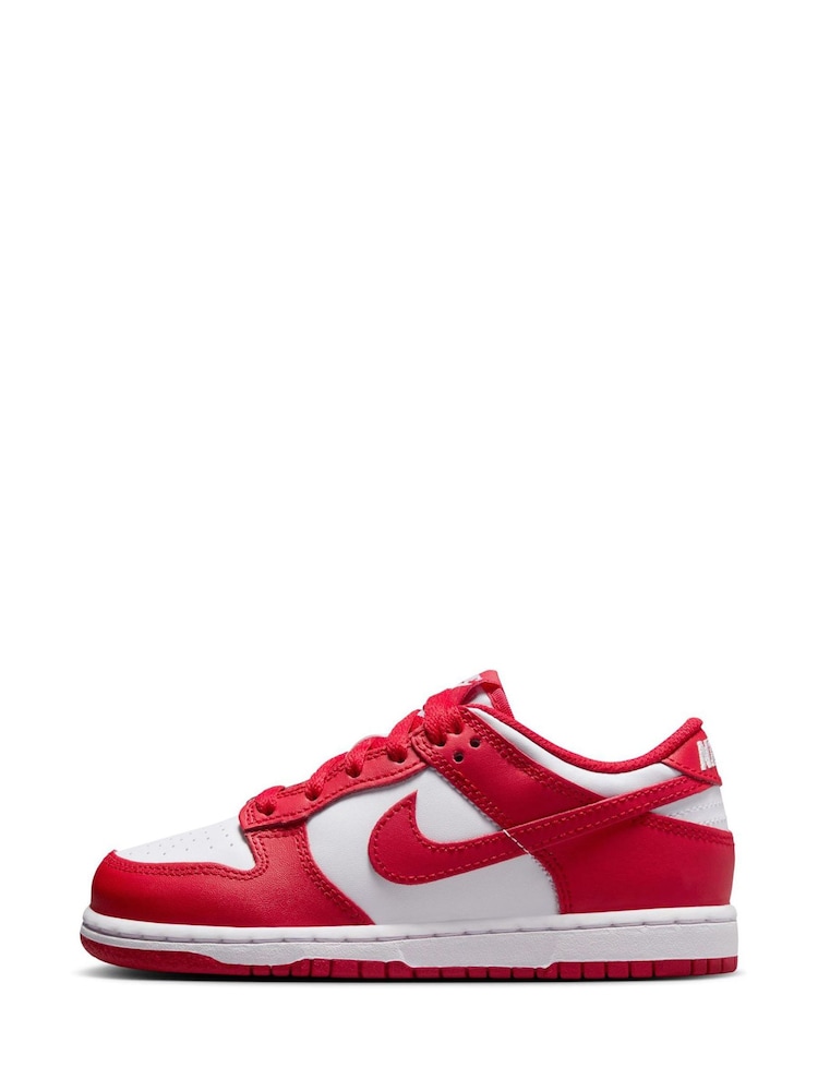 University Red/White - Nike Junior Dunk Low schoenen - Image 4 of 10