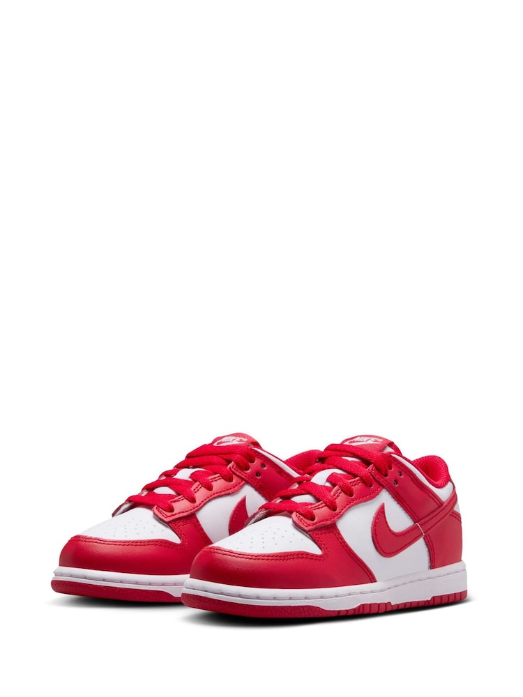 University Red/White - Nike Junior Dunk Low schoenen - Image 5 of 10