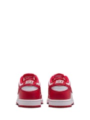 University Red/White - Buty dziecięce Nike Dunk Low - Image 7 of 10