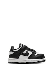 Nike Black/White Low Infant Dunk Trainers - Image 1 of 9