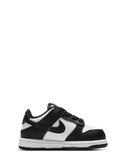 Nike Black/White Low Infant Dunk Trainers - Image 3 of 9