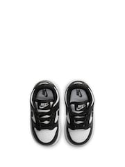 Nike Black/White Low Infant Dunk Trainers - Image 4 of 9