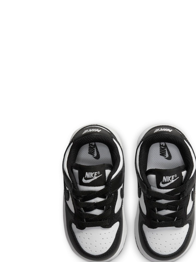 Zwart/wit - Nike Low Infant Dunk Trainers - Image 6 of 9