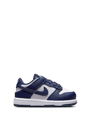 Nike Navy/White Low Infant Dunk Trainers - Image 1 of 7