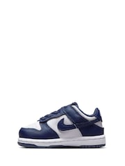 Nike Navy/White Low Infant Dunk Trainers - Image 2 of 7