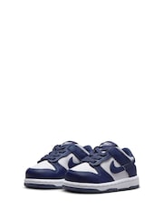 Nike Navy/White Low Infant Dunk Trainers - Image 3 of 7