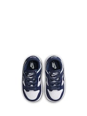 Nike Navy/White Low Infant Dunk Trainers - Image 5 of 7