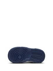 Nike Navy/White Low Infant Dunk Trainers - Image 6 of 7
