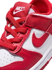 University Red/White - Nike Low Infant Dunk Trainers - Image 9 of 9