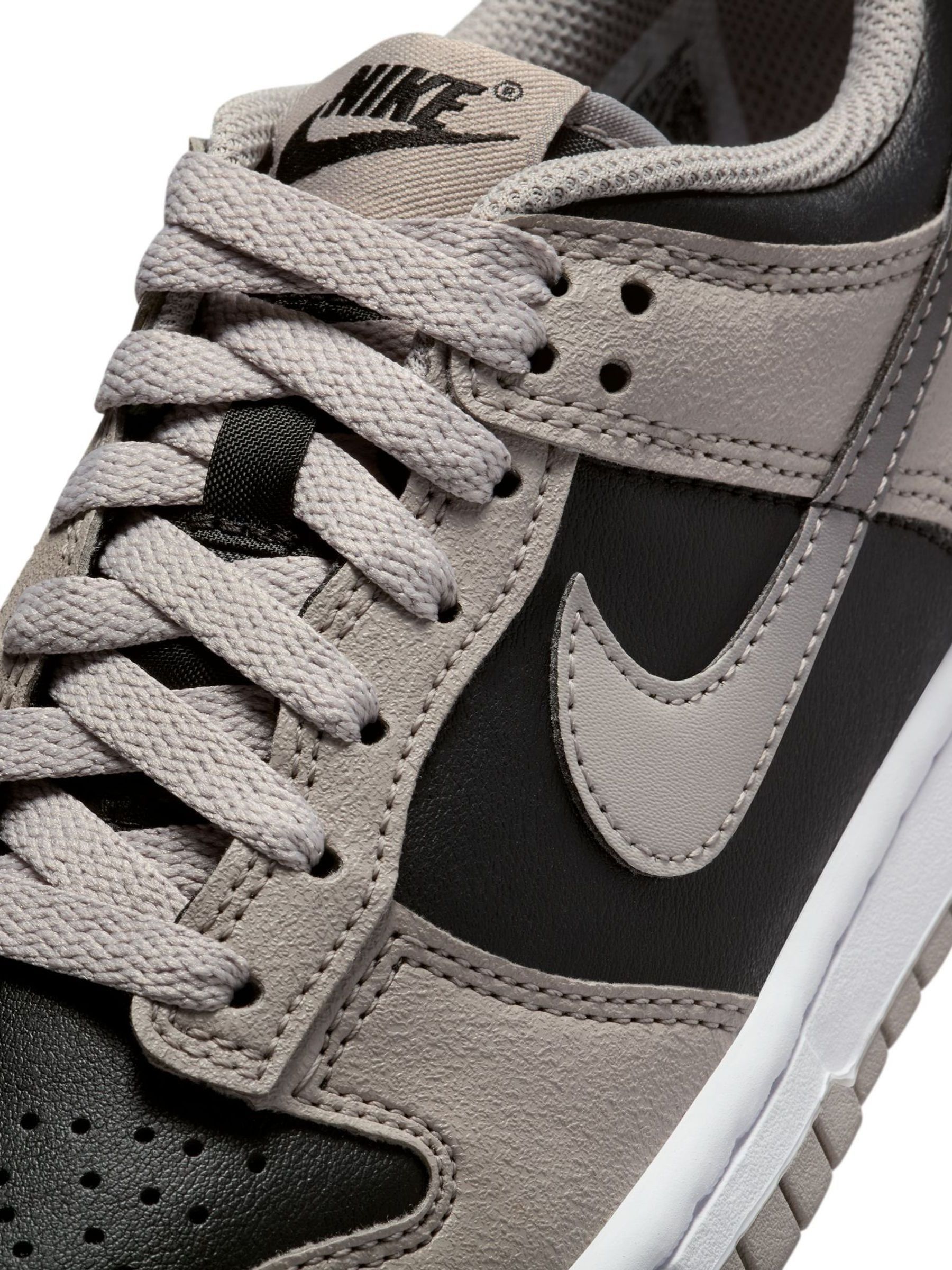 nike dunks black grey
