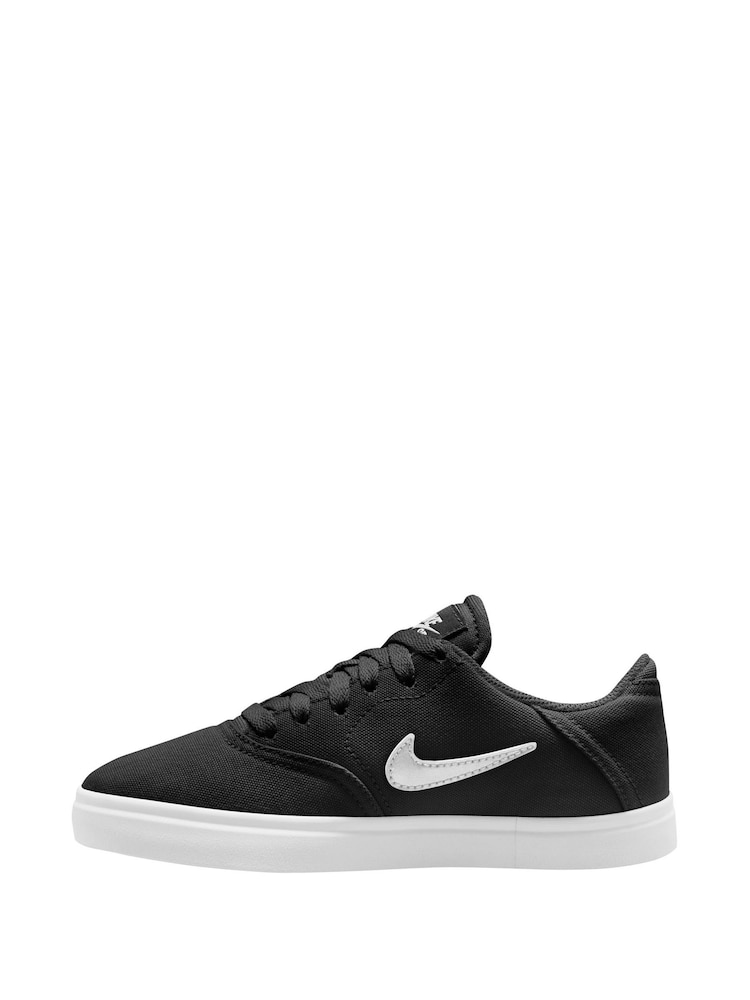 Nike Black/White SB Canvas Youth Trainers - Image 2 of 9