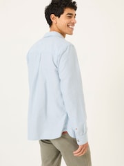 FatFace Mill Pale Blue Long Sleeve Stripe Shirt - Image 2 of 5