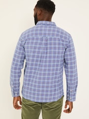 FatFace Purple Acton Long Sleeve Check Shirt - Image 2 of 4