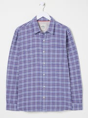 FatFace Purple Acton Long Sleeve Check Shirt - Image 4 of 4