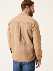FatFace Filey Brown Long Sleeve Plain Shirt - Image 3 of 7