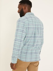FatFace Blue Long Sleeve Trent Check Shirt - Image 2 of 5