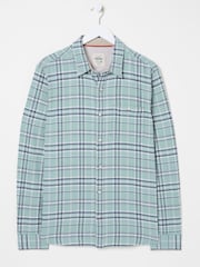 FatFace Blue Long Sleeve Trent Check Shirt - Image 5 of 5