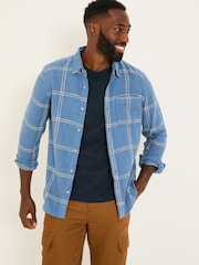 FatFace Wells Blue Long Sleeve Check Shirt - Image 1 of 5