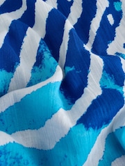 Azul - 100% capa de gravata de algodão - Imagem 7 de 8
