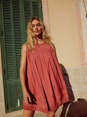 Pink Sleeveless Mini Dress - Image 4 of 7